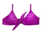 Top Laço Fucsia Canelado Antigo