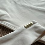 Top Nula Manga Off White Liso