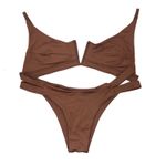 Conjunto Maldivas Marrom Chocolate