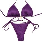 Conjunto Cortininha Uva Canelado