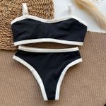 Conjunto Mônaco Duo / Preto e Off White