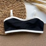 Top Mônaco Duo / Preto e Off White