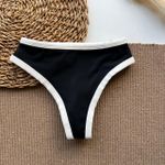 Calcinha Mônaco Duo / Preto e Off White