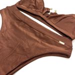 Conjunto Santorini Marrom Avelã Canelado