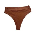 Calcinha Hot Pants Tradicional Marrom Avelã Canelado