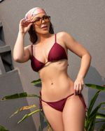 Conjunto Cortininha Fucsia Canelado