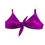 Top Laço Fucsia Canelado