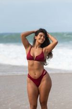 Top Maldivas Fucsia Canelado