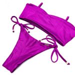 Calcinha Lação Fucsia Canelado