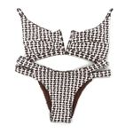 Conjunto Maldivas Crochete Marrom