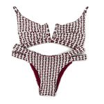 Conjunto Maldivas Crochete Cereja