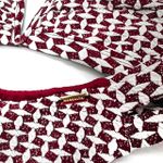 Conjunto Maldivas Crochete Cereja