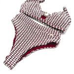 Calcinha Hot Pants Tradicional Crochete Cereja