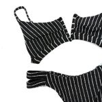 Conjunto Maldivas Listrado Preto e Branco