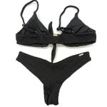 Conjunto Laço Crochete All Black