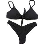 Conjunto Laço Crochete All Black