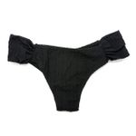 Calcinha Tira Larga Crochete All Black