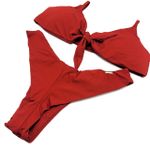 Calcinha Asa Delta Vermelho Dots