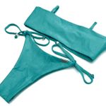 Conjunto Faixa Verde Água Canelado