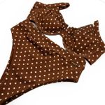 Calcinha Hot Pants Tradicional Poá Marrom