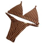 Conjunto Fixo Caramelo Listrado