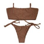 Conjunto Faixa Caramelo Listrado