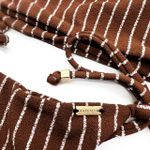 Top Faixa Caramelo Listrado