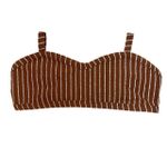 Top Mônaco Caramelo Listrado