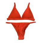 Conjunto Fixo Laranja Canelado