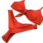 Conjunto Laço Laranja Canelado