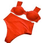 Conjunto Concha Laranja Canelado