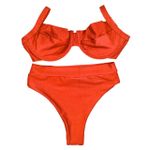 Conjunto Retrô Laranja Canelado