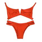 Conjunto Maldivas Laranja Canelado