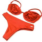 Conjunto Hawaii Meia Taça Laranja Canelado