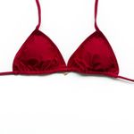 Top Cortininha Vermelho Canelado