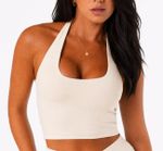 Cropped Frente Única Off White Liso