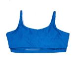 Top Ousadia Azul Atlântico Canelado