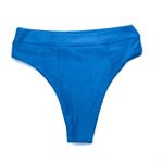 Calcinha Hot Pants Tradicional Azul Atlântico Canelado