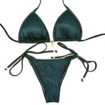 Conjunto Cortininha Floresta Canelado
