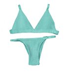 Conjunto Fixo Verde Candy Canelado