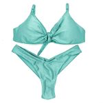 Conjunto Laço Verde Candy Canelado