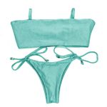 Conjunto Faixa Verde Candy Canelado