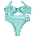 Conjunto Retrô Verde Candy Canelado