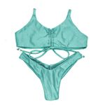 Conjunto Cancun Verde Candy Canelado