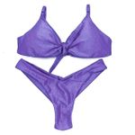 Conjunto Laço Lavanda Canelado