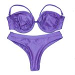Conjunto Hawaii Meia Taça Lavanda Canelado