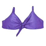 Top Laço Lavanda Canelado