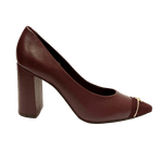 Scarpin Capodarte Nobuck Salto Bloco
