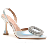 SCARPIN VICENZA LACE UP PERSONALIZAVEL PRATA      