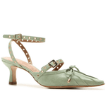 SAPATO VICENZA SLINGBACK BICO FINO FIVELAS GREEN  